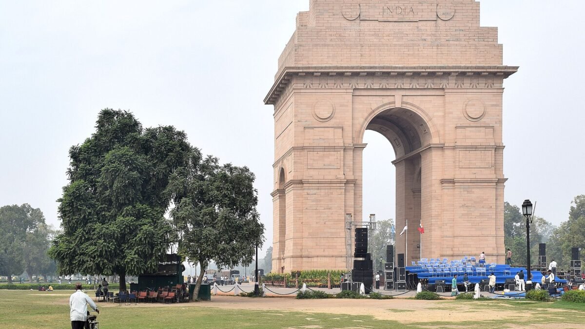 India Gate, New Delhi, where the parents held their sit-in.