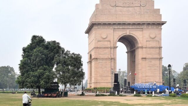 India Gate, New Delhi, where the parents held their sit-in.