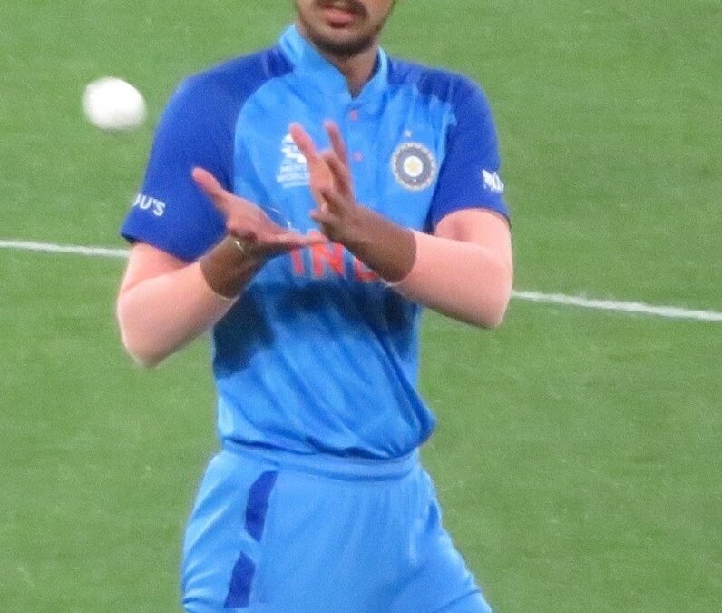 India fast bowler Arshdeep Singh in India kit on the field