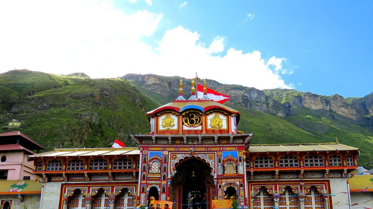 Badrinath temple in Chamoli district, Uttarakhand