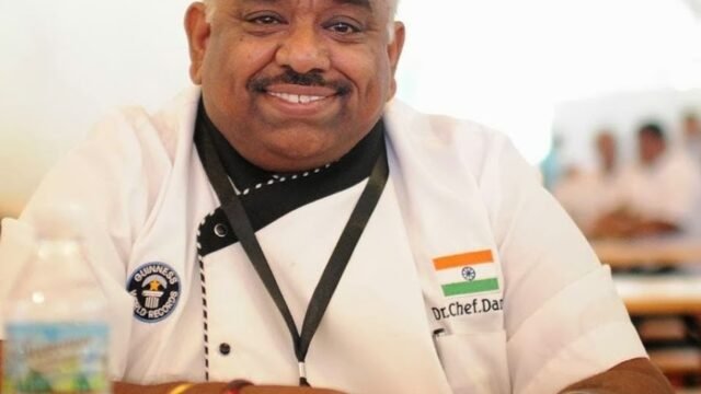Chef Damu in chef whites