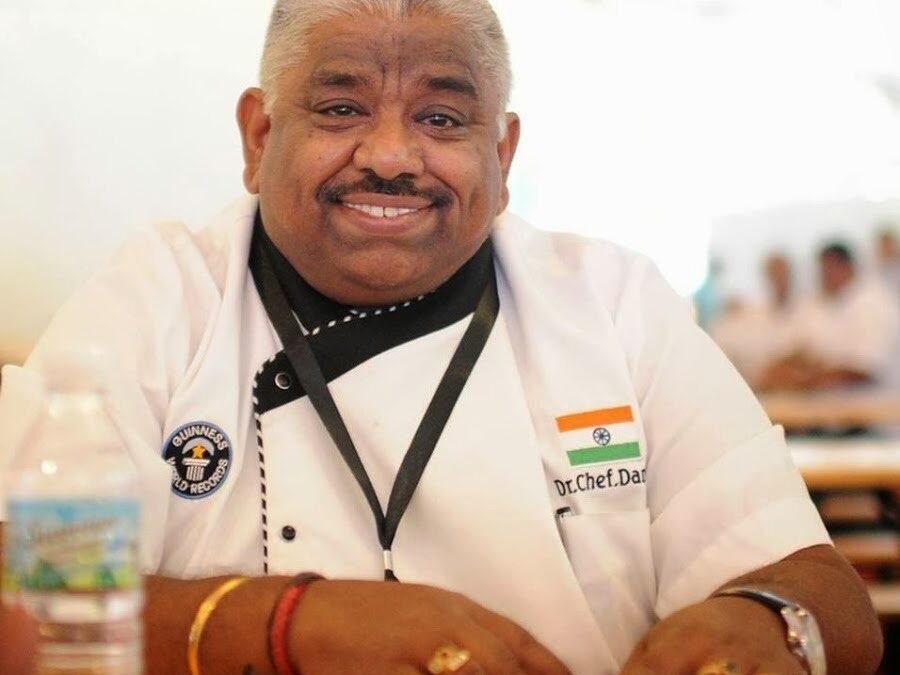 Chef Damu in chef whites