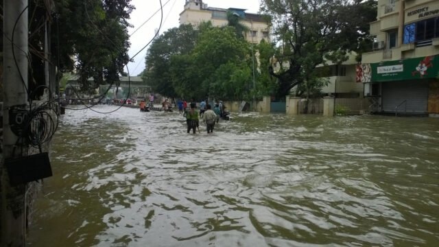 Chennai: two stations top 300 mm overnight, more rain ahead