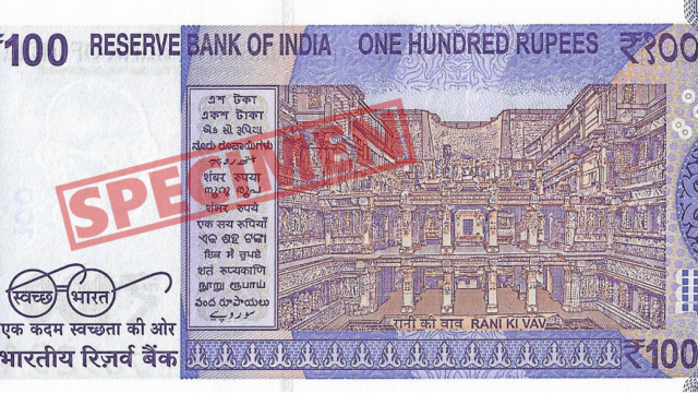 An Indian 100-rupee note