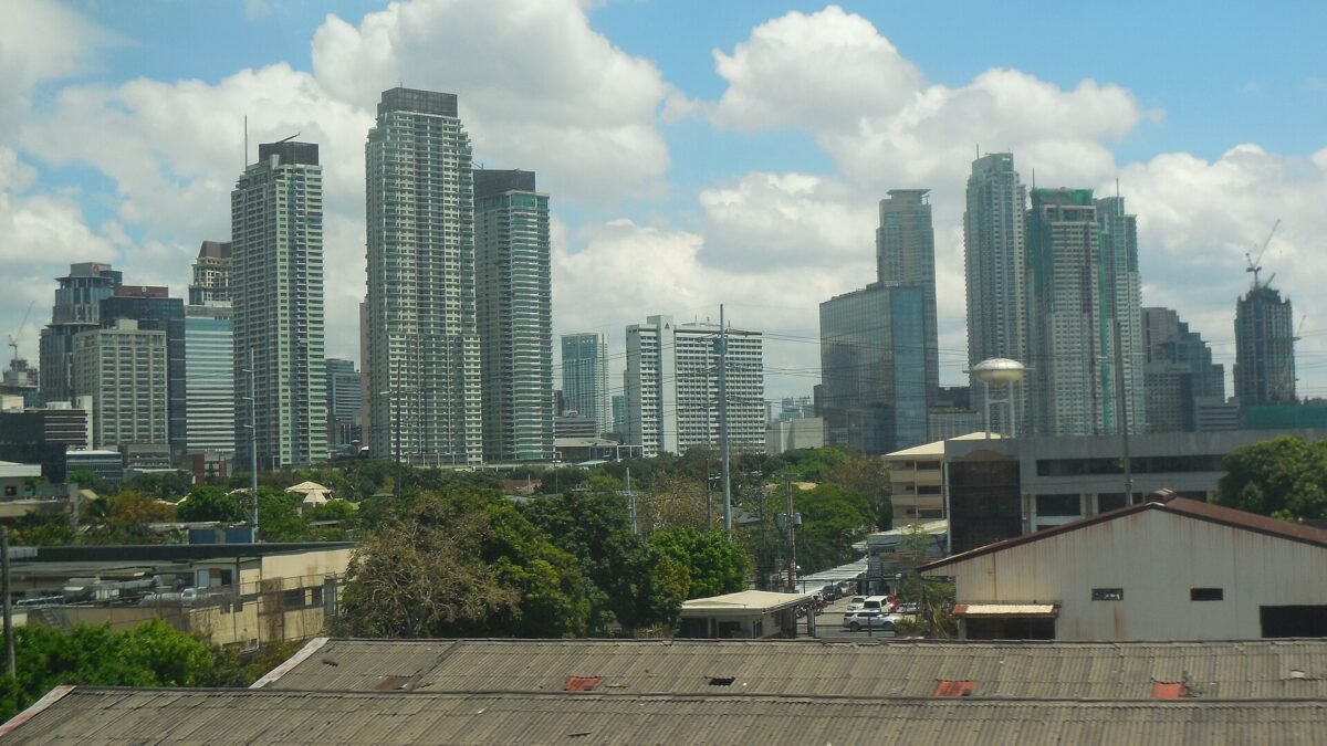 Makati City skyline seen from the Skyway
