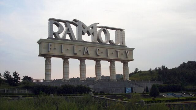 Ramoji Film City sign, Hyderabad