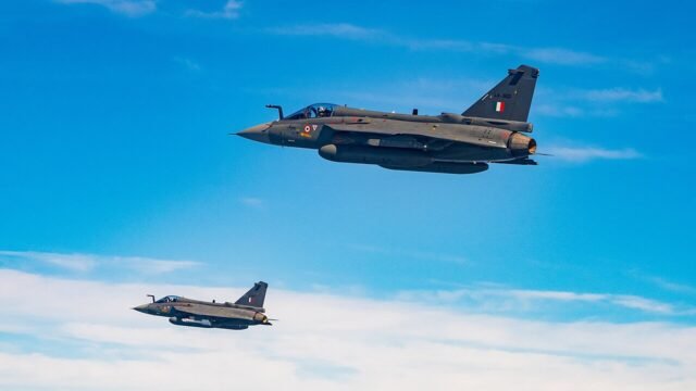 HAL Tejas of India Air Force Squadron 18 Flying Bullets