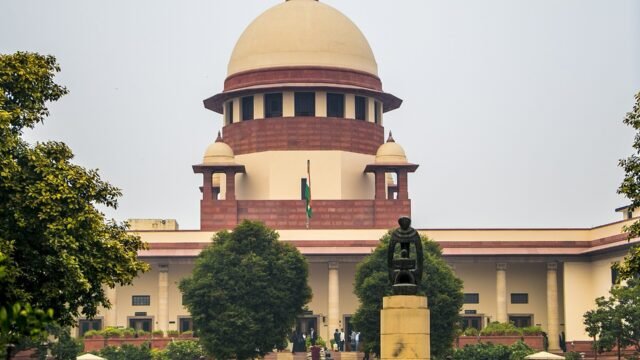 Supreme Court of India building in New Delhi