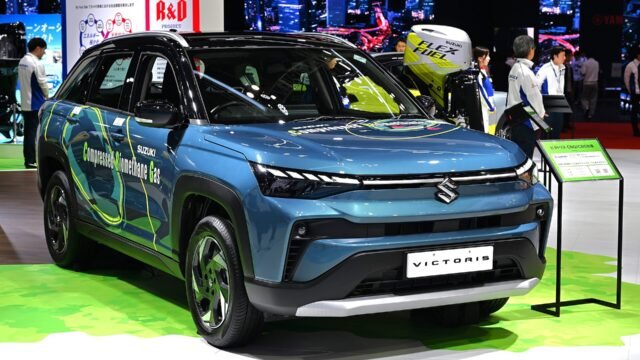 Maruti Suzuki Victoris SUV on display