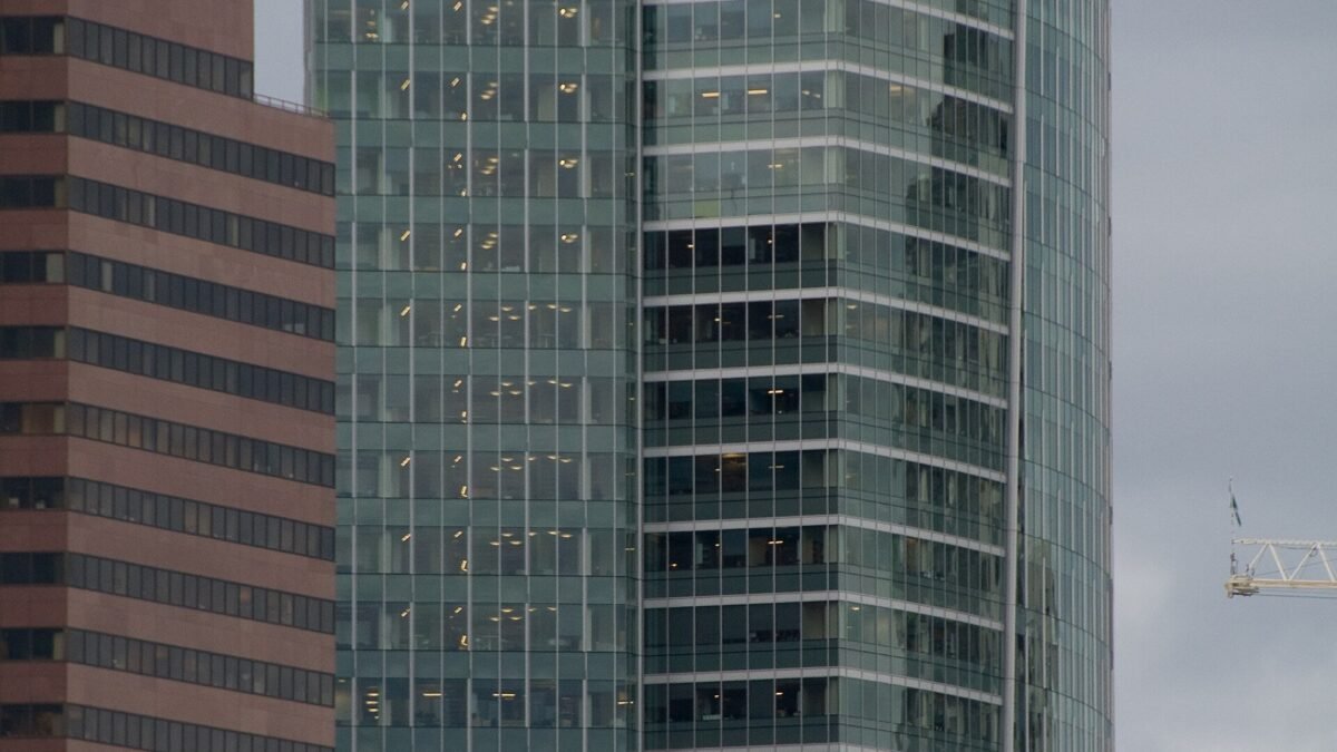 Microsoft office tower in Bellevue