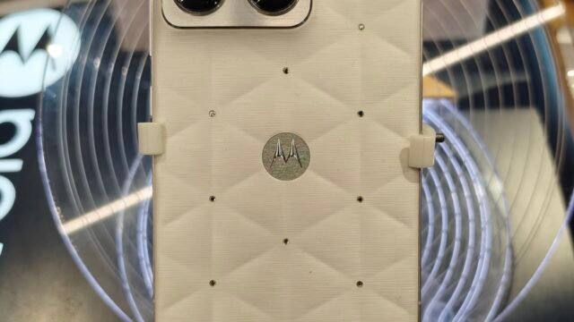 Back of a Motorola Edge 70 smartphone