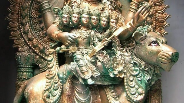 A Durga Puja idol depicting Maa Skandamata (file photo).