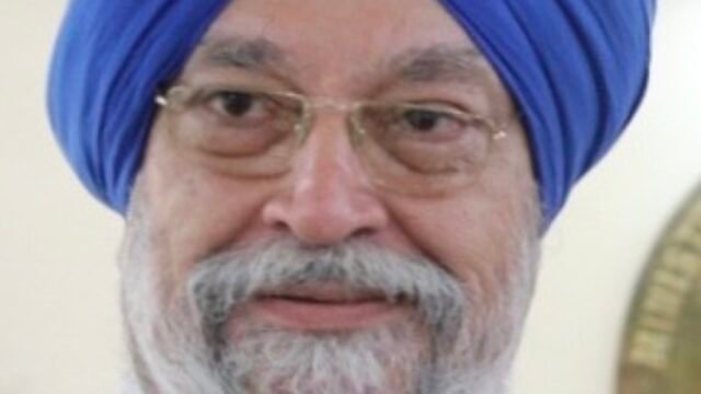 Hardeep Singh Puri in a 2018 portrait