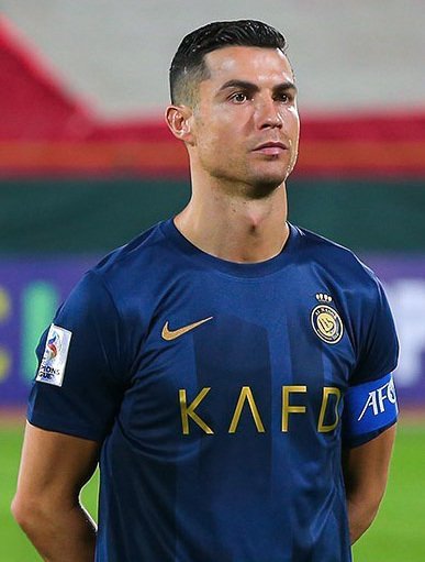 Cristiano Ronaldo in an Al-Nassr shirt