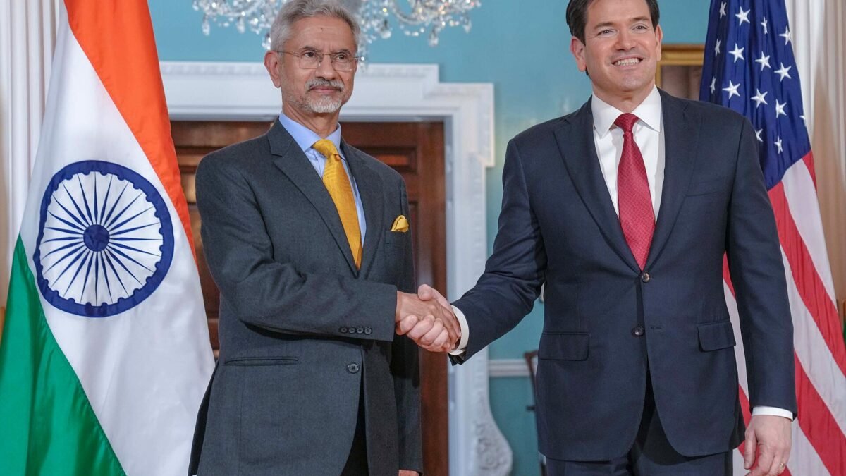 US Secretary of State Marco Rubio meeting India's External Affairs Minister S. Jaishankar