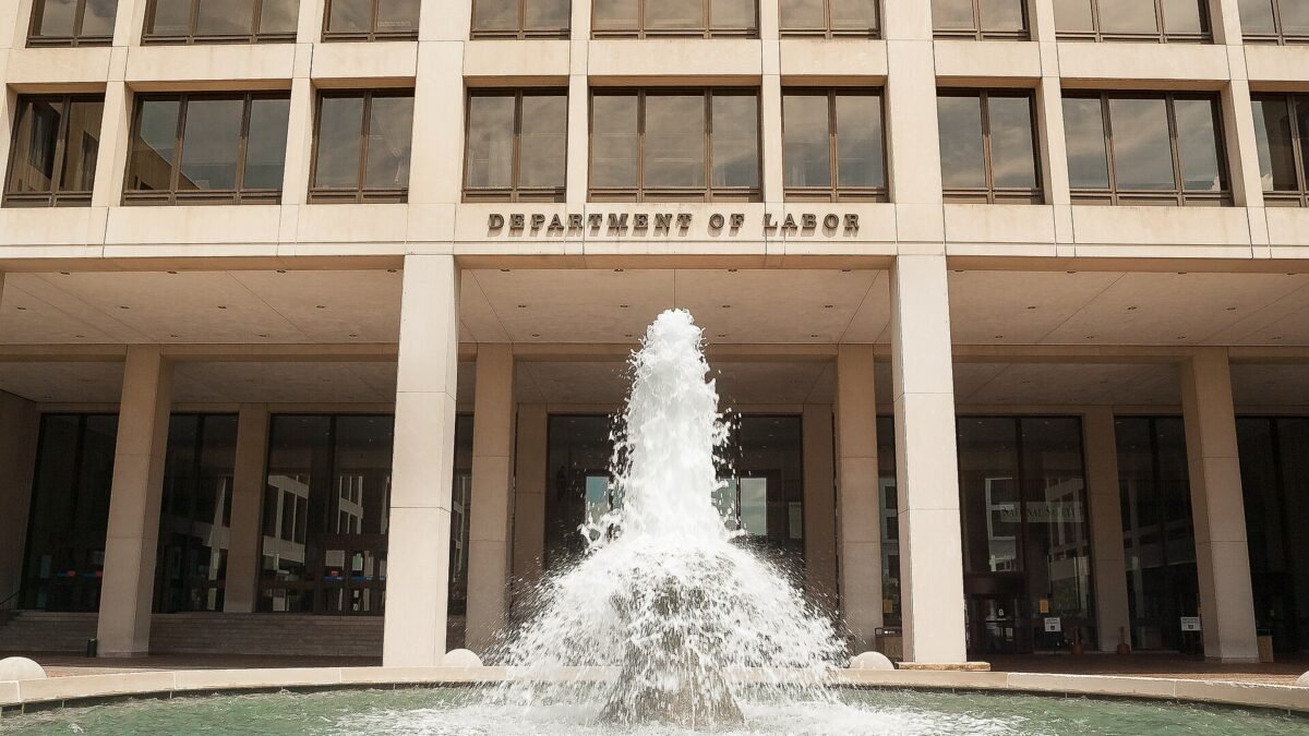 The Frances Perkins Building, headquarters of the US Department of Labor in Washington