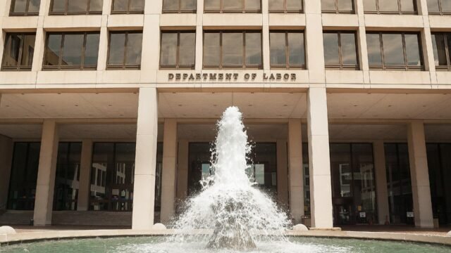 The Frances Perkins Building, headquarters of the US Department of Labor in Washington
